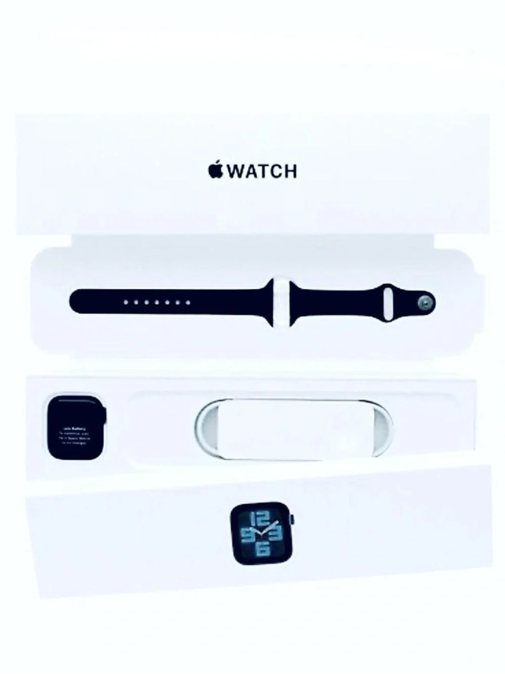 Apple Watch SE 40mm Space Gray Aluminum Case Midnight Sport Band MKQQ3LL/A